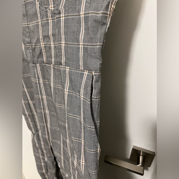 WeWoreWhat Corset Overalls in Grey Plaid - Picture 9 of 10